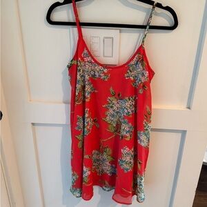 Show Me Your MuMu Coral Floral Mini Dress